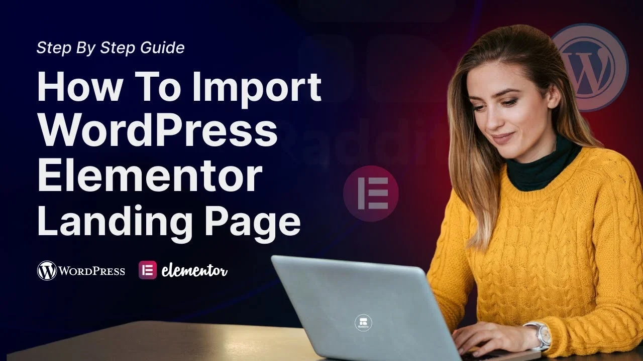 Step By Step Guide How To Import WordPress Elementor Landing Page