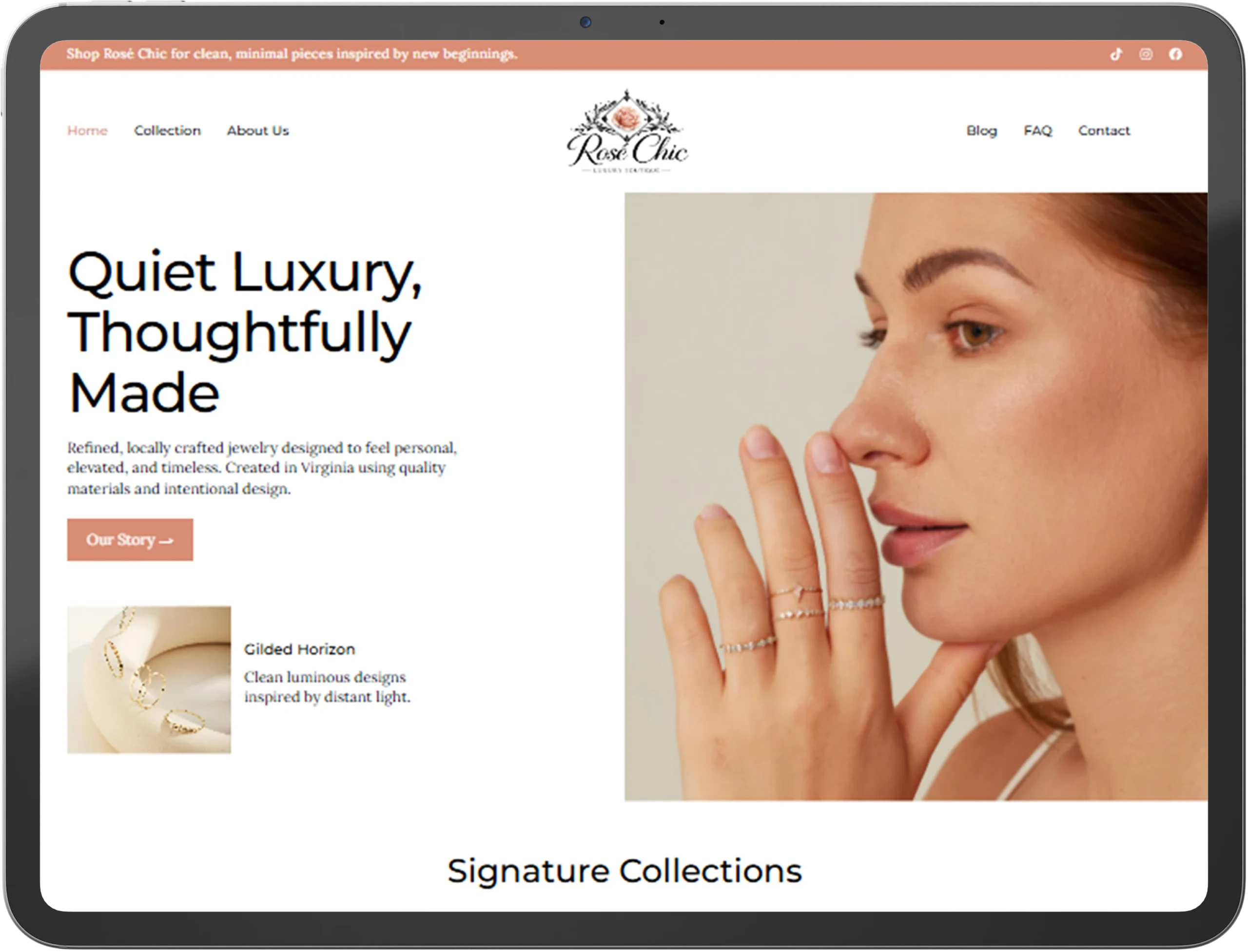 Rose Chic Agency Mockup